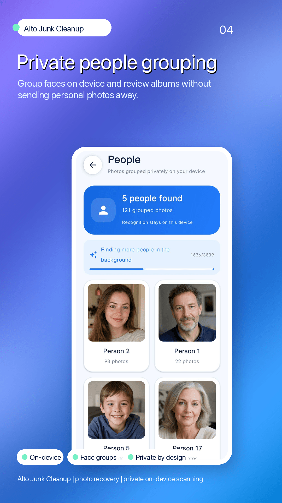 Private people grouping
